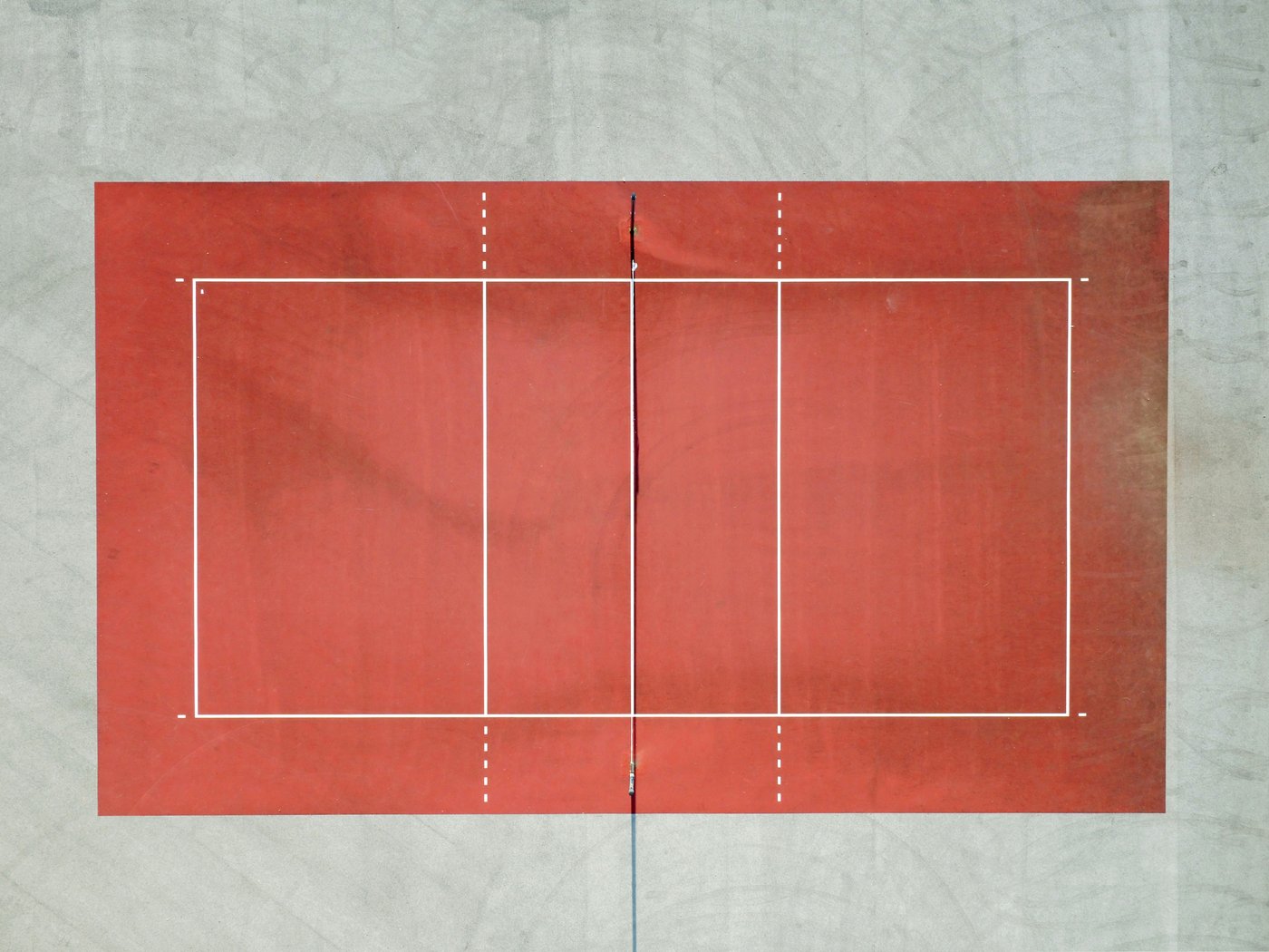 Sport court aerial view